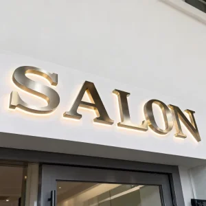 Outdoor Metal Brushed Back Luminous Characters High-end Customized Light Signs Factory Direct Sales