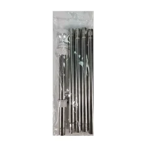 Outdoor Metal Telescopic Flag Pole Convenient Collection Prevent Winding Flag Pole Holder