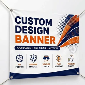 Outdoor PVC Vinyl Banner Printing Waterproof Big Size 6.2 Meter Custom Printed Courtside Advertising Banner