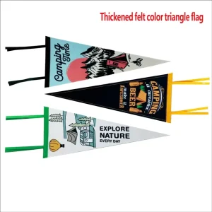 Outdoor Picnic Flag Riding Club Flag Felt Triangular Flag Atmosphere Flag