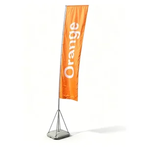 Outdoor Polyester Waterproof Durable Die Cut Adjustable Water Filled Base Custom Printed Water Injection Flag for Marketing