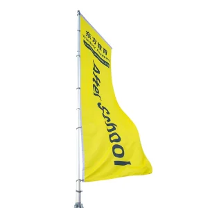 Outdoor Polyester Waterproof Durable Water Filled Base Custom Printed Water Injection Flag for Marketing Activities Trade Shows