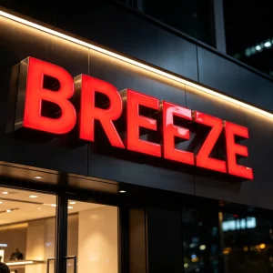 Outdoor Resin Letter Sign Custom 3D Channel Resin Letters LED Sign Waterproof Storefront 3D Electronic Sign