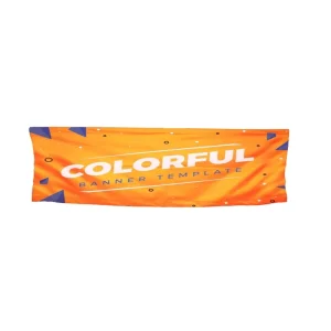 Outdoor Sports Wall Hanging Advertising Banner 100% Polyester Fabric Banner