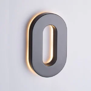 Outdoor Stainless Steel Backlit Letters with LED Neon Strips IP65 Waterproof for Offices & Companies