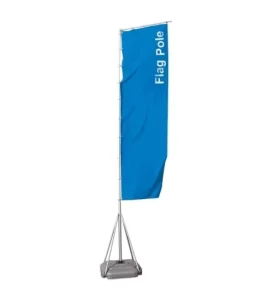 Outdoor Telescopic Beach Teardrop Flying Flag Pole with Water Base for Advertising