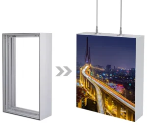 Outdoor Waterproof High Quality LED Advertising Sign Fabric Backlit Lightbox Textile Aluminum Profile Light Box