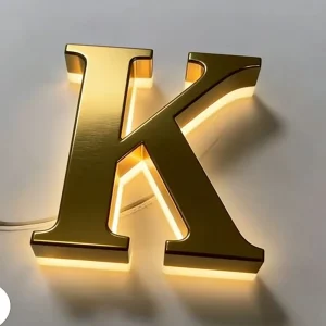 Outdoor Waterproof LED Channel Letters Metal Backlit Signboard
