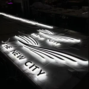 Outdoor Waterproof Luminous Acrylic Small Letter Mini Backlit Letter Advertising logo logo Customization