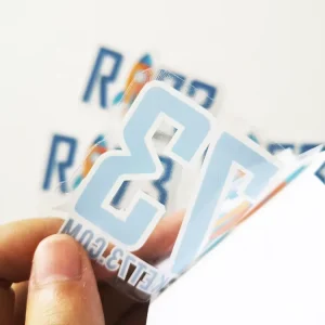 Outdoor Waterproof UV Resist Customize Printing PVC Vinyl Clear Background Stickers Die Cut Logo Transparent Stickers