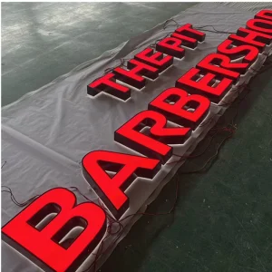 Outside Inside Advertise Store LED Light Plexiglass LED Channel Sign Frontlit Letter Signage 3D LED Illuminated Letters