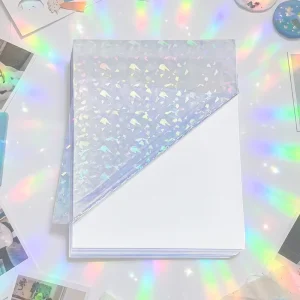 Overlay Transparent Hologram Printable Self-Adhesive Film Vinyl for Stickers Holographic Lamination Sheets