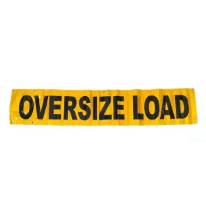 Oversize Load Reflection Double Sides Banner with Grommets 18″x96″ for Truck