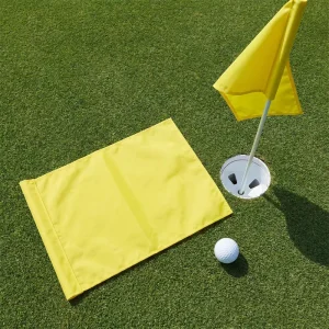 Oxford 420D Nylon Golf Flag Embroidered Golf Club Flag With Grommet Durable Golf Pin Flag With Custom Logo