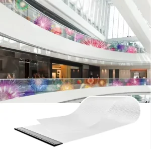 P4 P6 P8 Self Adhesive Transparent Flexible LED Wall Panel Film Screens Outdoor Indoor Window Glass Advertising Signage Displays