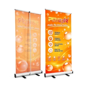 PDyear Portable Aluminum Roll up Banner Stand Custom Logo Advertising Display Pull up Banner for Trade Show Promotion Event