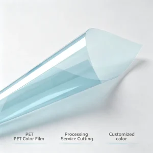 PET Color Film Roll Soft Colored Transparent Film UV Heat Resistant Printable High Ink Adhesion Vibrant Pattern Retail Blister