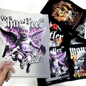 PET DTF Digital Custom T Shirt Heat Transfer Printing Ready to Press Designs Washable Plastisol Transfer Prints