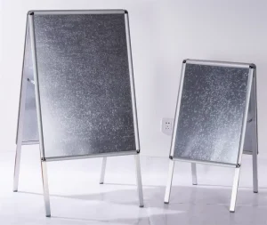 PL-DB25 25mm Thick Double Sided Aluminum Advertising Board B1 Pavement Poster Stand Foldable Design Anodized Finish