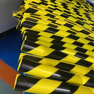 PU Anti Collision Strip Garage Corner Anti Bump Polyurethane Industrial L Shaped Yellow Black Protective Reflective Guard Strip