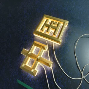 PVC 3D Engraved LED Backlit Marquee Letters with IP65 Waterproof Multi Color Options Indoor Outdoor Use