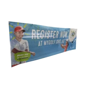 PVC Banner Custom Logo Scrim Lite Banner Inkjet Printing Air PVC Mesh Banner for Advertising Trade Show Event