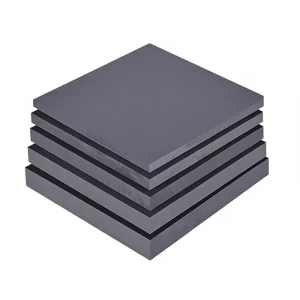 PVC Board Workbench CPVC Plastic Hard Board Acid Alkali Resistant Dark Gray Carving Processing Model 003