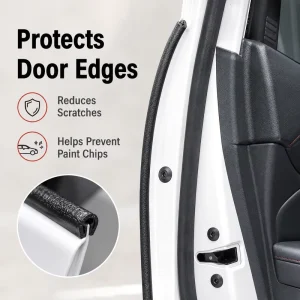 PVC Car Door Anti collision Strip Car Crash Stickers Automobile Sealing Soundproof Sealing Strip