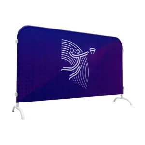 PVC Fabric Mesh Crowd Control Barricade Banner Covers Fencing Signs Steel Digital Print Barrier Banner Cover Made in China