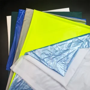 PVC Film Roll Semi Finished PVC Raincoat Film Waterproof Raw Material for Garment Fabric Hot Melt Lamination Factory