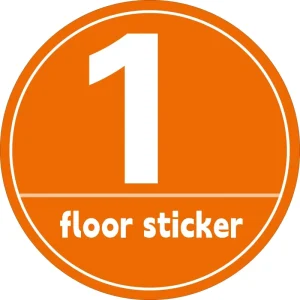PVC Floor Sticker Glossy Customizable Durable Waterproof Indoor Advertising Sticker for Promotion Shopping Mall Vinyl Brand Shop