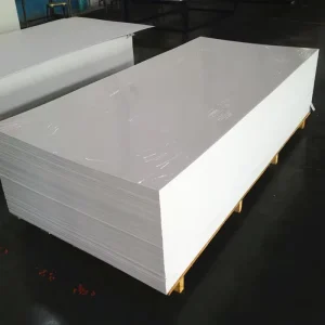 PVC Foam Board 12-30mm Thickness 1220x2440mm Furniture Use Oil Fire Resistant Anti Aging Cutting Plastic Sheet