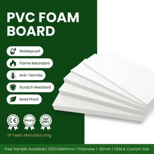 PVC Foam Board 4×8 Feet 8mm 12mm 15mm 18mm Cabinet Furniture Printing Board PVC Foam Sheet