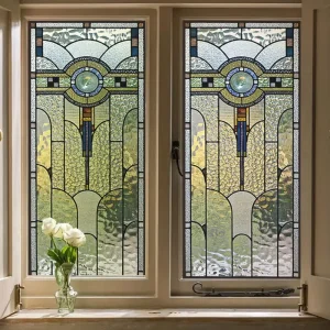 PVC Frosted Privacy Glass Window Film Heat Insulation Not Self Adhesive 0.18mm Thickness 3 Year Warranty for Office Hotel Decor