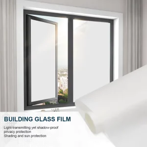 PVC Frosted Window Film Opaque Explosion-proof Privacy Office Bathroom Architectural Door Window Glass Decorative Tint Film
