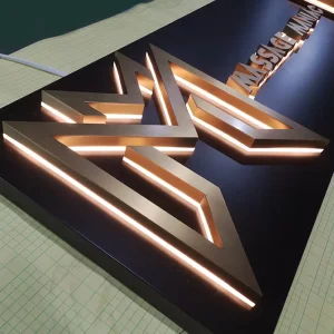 PVC LED Light-Up Letters Storefront Signage for Office and Retail Shop