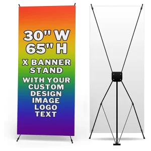 PVC Outdoor Sublimation X Banner 80x180cm Indoor Advertising for Sport Events Custom Design X Stand Display Banner