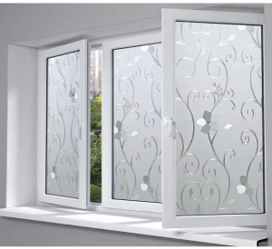 PVC Self Adhesive Film Window Decals Sticker Frosted Film Glass Sticker Waterproof Privacy Film for Decoration