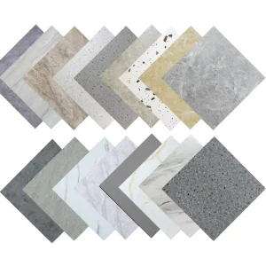 PVC Self adhesive 1.0mm Floor Tile Sticker Waterproof Non slip Wear resistant Thickened Commercial Modern Design Flooring