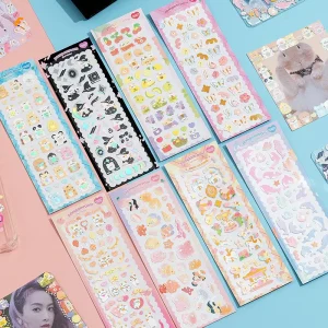 PVC Self adhesive Waterproof Stickers Special shaped Decorative Custom Sticker Sheet Kiss Cut