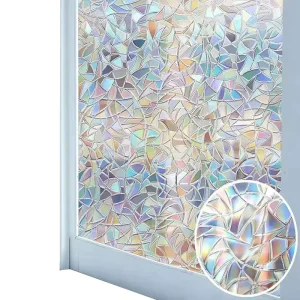PVC Static Window Film Modern Design Privacy Decorative Glass Sticker for Bathroom Office or Home