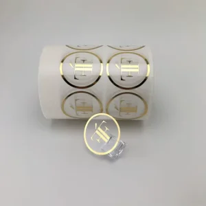 PVC Stickers Waterproof Glossy Matte Transparent Clear Round Printing Logo Label Stickers