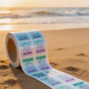 PVC Transparent Self adhesive Labels Customized logo Stickers Self adhesive Printing Color Trademark Anti counterfeiting Labels