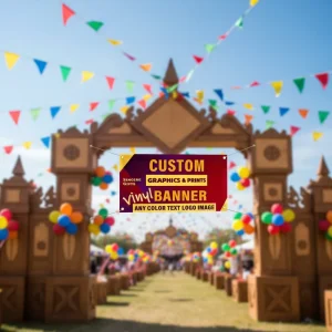 PVC Vinyl Banner Printing Custom Hanging Beautiful Roll Banner Vinyl Advertising Display