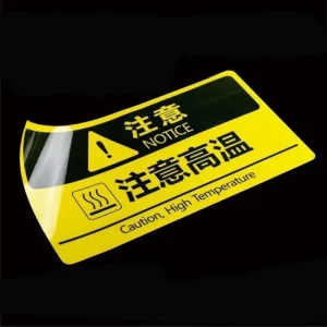 PVC Vinyl Printing Adhesive Label Sticker Custom Logo PVC Waterproof Rectangular Label Sticker