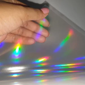 PVC Waterproof Transparent Holographic Cold Lamination Film Roll For Photo Paper Poster Surface