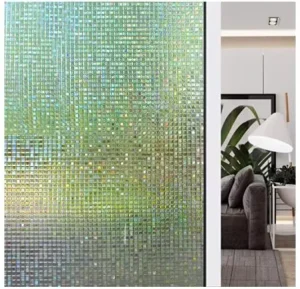 PVC Window Decals 3D Decorative Vinyl Stained Glass Window Clings Not-Adhesive Static Cling Apartment Free Sample
