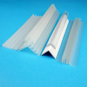 PVC transparent anti-collision strips Deco Extrusion Profile Angle L Extrusion PVC Pallet Angle Plastic Profile Unequal Sizes An