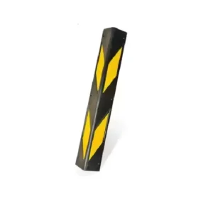 Parking Lot Traffic Warning Corner Guard Black Yellow Durable Reflective Rubber Anti Collision Strip Protector