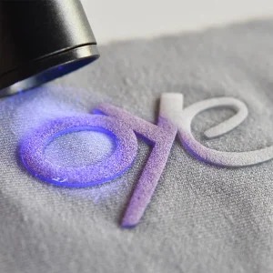 Patches Iron on Heat Transfer 3D Letters Uv Light Change Clothing Custom Patch Silicone Garment Labels Rubber Logo for Clothes